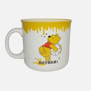 New Winnie the Pooh Oh Brother Camper Style Mug with Yellow Drip Design 20 oz